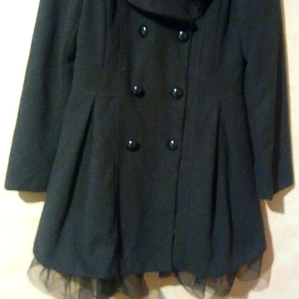 Black Womans Coat Dress